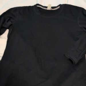 Stylish Black Tee with Orange Accents